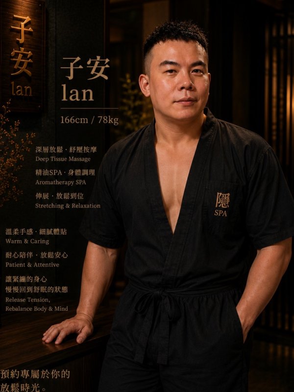 台北｜隠 男性SPA尊享空間 Hidden  Men's Spa Recreation Space - 子安|Ian